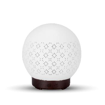 EDF-37 Pottery Ball Shape Diffuse with Floral Pattern