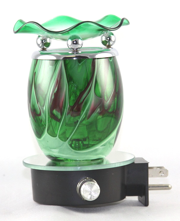 EB-065 GREEN Oval Tie Dye Burner