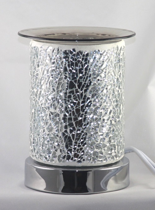 ED-364 Crackle Glass Cylinder Oil Burner