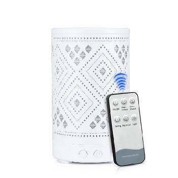 EDF-40 Geometric Pattern White Metal Diffuser