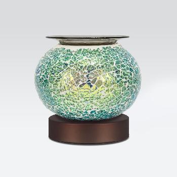 ET-524 Electric Blue Crackle Glass