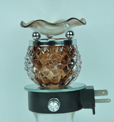 EB-011 Brown Pineapple Wall Burner