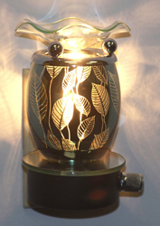 EB-042SIL SILVER LEAF WALL PLUG IN BURNER