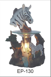 EP-130 ZEBRA HORSES POLY RESIN OIL BURNER